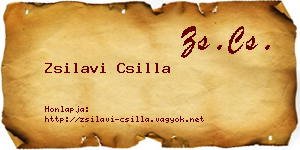 Zsilavi Csilla névjegykártya